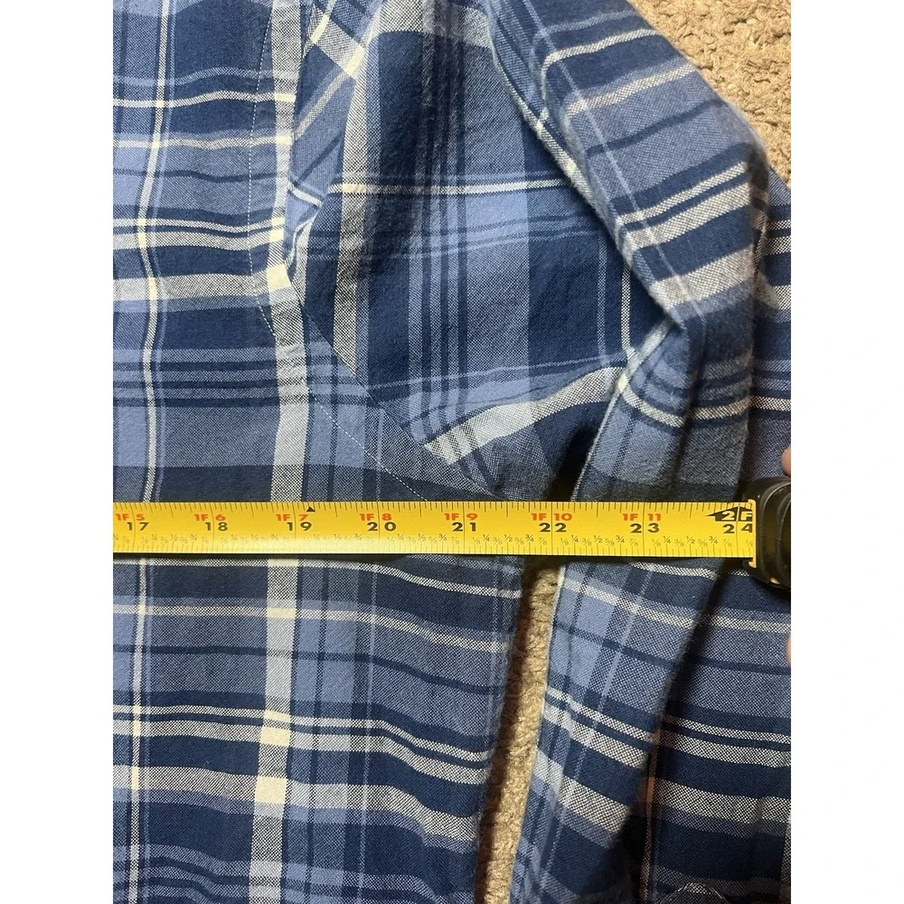 Polo Ralph Lauren Classic‎ Fit Indigo Plaid Oxford Button-Down Shirt Blue/white